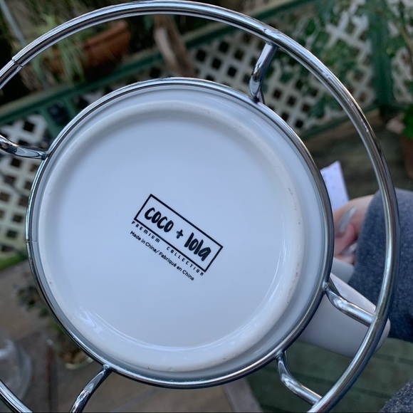 NWT Multicolored Rabbit Stackable 4 Mugs + Holder - Picture 10 of 11